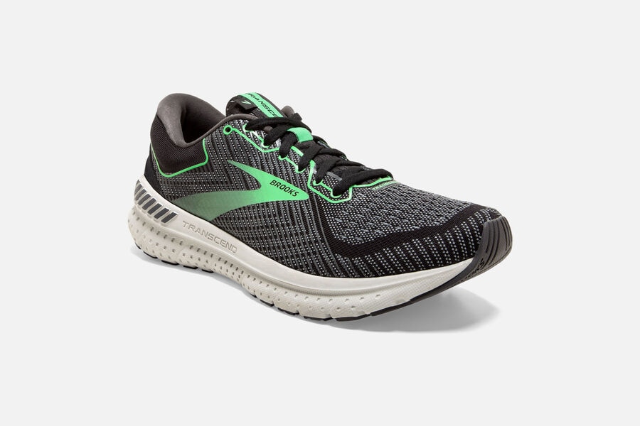 Brooks Transcend 7 Road Running Shoes - Womens - Black/Green - AR2460175